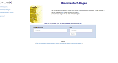 Desktop Screenshot of cylex-branchenbuch-hagen.de
